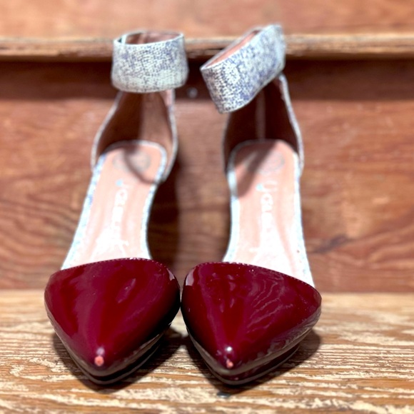 Burgundy/snake platform from Jeffery Campbell. Size 7. - Picture 4 of 6